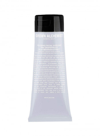 Polishing Pink Grapefruit, Glucomannan Facial Exfoliant 75ml