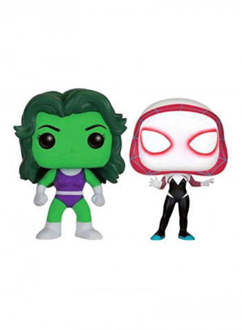 She-Hulk And Spider Gwen Bobblehead 3.75inch