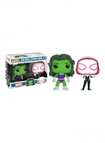 She-Hulk And Spider Gwen Bobblehead 3.75inch