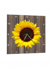 Sunflower Printed Wall Clock Multicolour 10 x 10inch