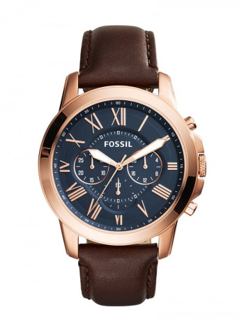 Men's Leather Analog Watch FS5068