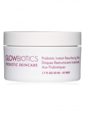 45-Piece Probiotic Facial Exfoliating Pad