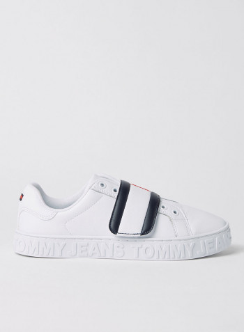 Colourblock Strap Sneakers White
