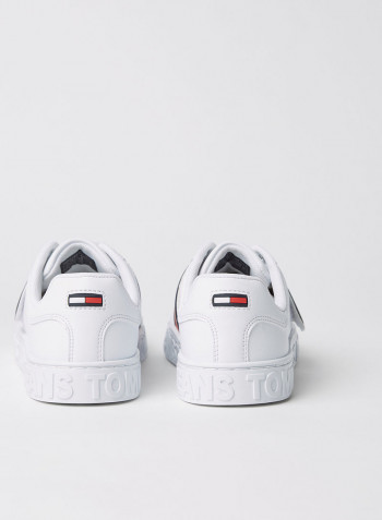 Colourblock Strap Sneakers White