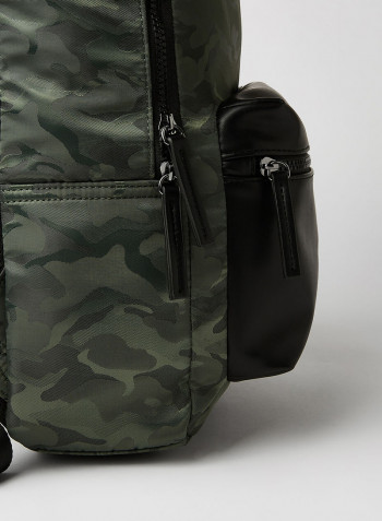 Camouflage Pattern Backpack Olive