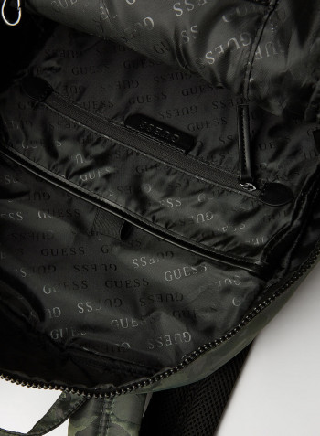Camouflage Pattern Backpack Olive