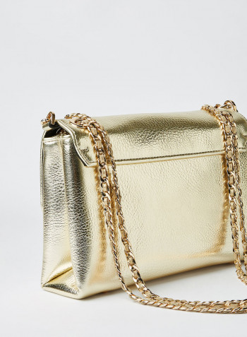 D Hatton Chain Crossbody Bag Gold