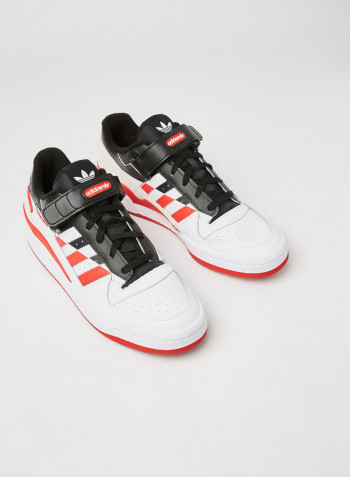 Forum Low Premium Sneakers Core Black/Cloud White/Vivid Red