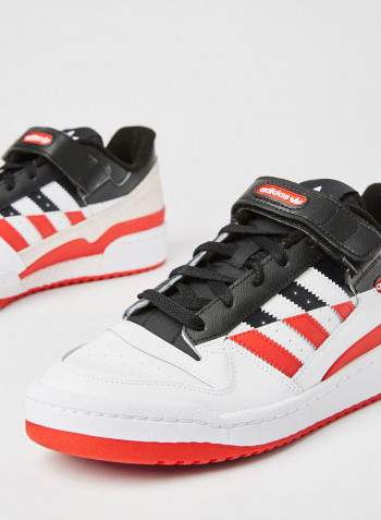 Forum Low Premium Sneakers Core Black/Cloud White/Vivid Red