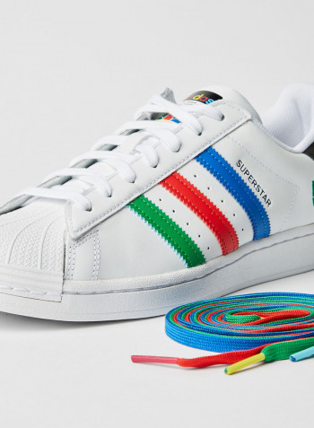 Superstar Sneakers White/Blue/Green