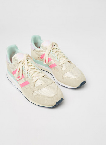ZX 500 Sneakers Cream White/Solar Pink/Clear Pink