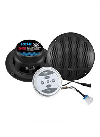 2-Piece Bluetooth Marine Grade Flush Mount Speakers