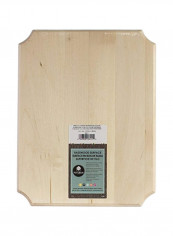Basswood French Corner Plaque Walnut 14x11x0.75inch