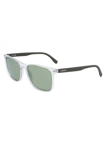 Men's Fullrim Injected Modified Rectangle Sunglasses - Lens Size: 55 mm
