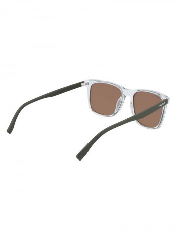 Men's Fullrim Injected Modified Rectangle Sunglasses - Lens Size: 55 mm
