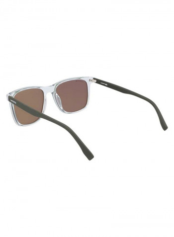Men's Fullrim Injected Modified Rectangle Sunglasses - Lens Size: 55 mm