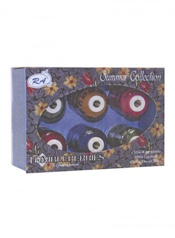 6-Piece Thimbleberries Thread Collection Multicolour
