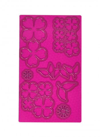 7-Piece Flowering Dogwood Dies Set Pink/Green
