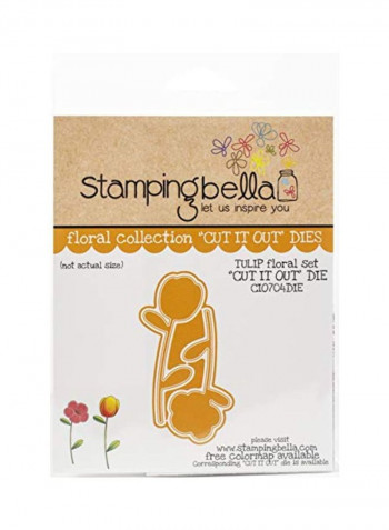 Cut It Out Tulip Floral Die Yellow