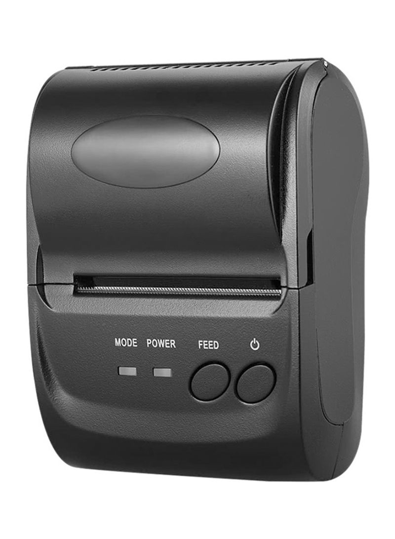 Portable Bluetooth Thermal Receipt Printer Black
