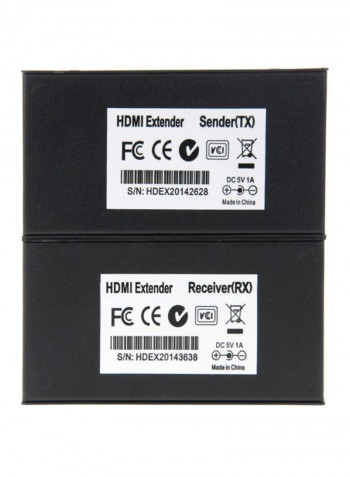 2-Piece HDMI Extender Set Black