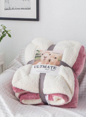 Double-Side Thickened Supple Sleeping Blanket Cotton Multicolour 150x200centimeter