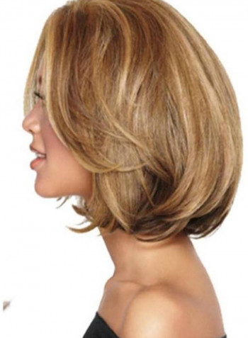 Synthetic Hair Wig Light Brown