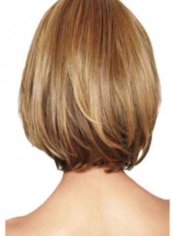 Synthetic Hair Wig Light Brown