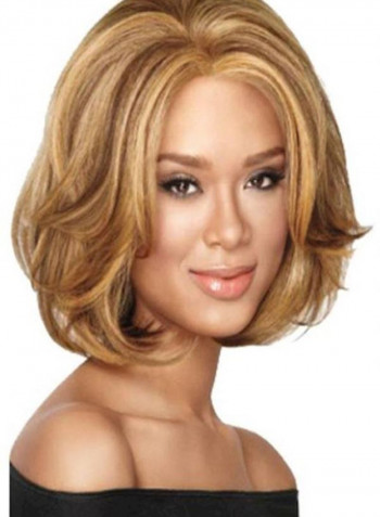 Synthetic Hair Wig Light Brown