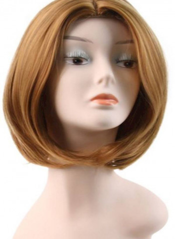 Synthetic Hair Wig Light Brown