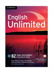 English Unlimited Upper Intermediate Coursebook With E-Portfolio And Online Workbook Pack [With CDROM] Paperback