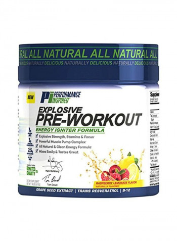 Explosive Pre-Workout Dietary Supplement - Raspberry Lemonade