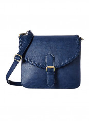 Polyester Blend Crossbody Bag LWSL00188_Blue Blue