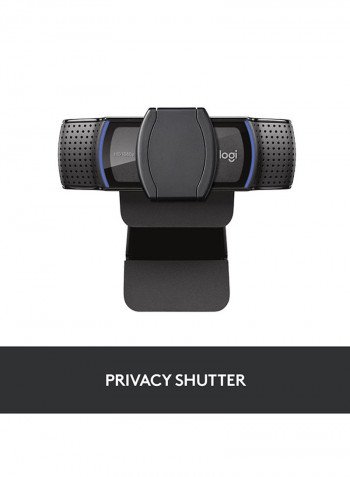 C920S Full HD Pro Webcam Black