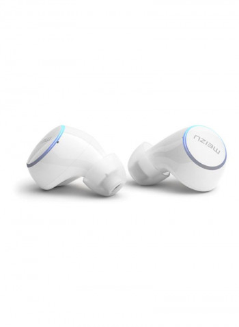 Wireless In-Ear Earphones With Mic White