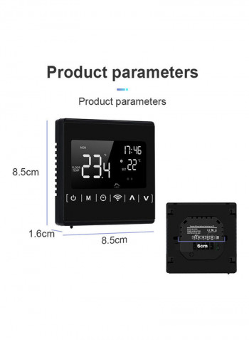 Wi-Fi Smart Thermostat Black