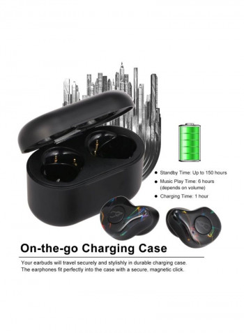 X12 Pro Bluetooth In-Ear Earphones With Mic Black