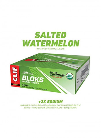18-Piece Bloks Energy Chews - Salted Watermelon