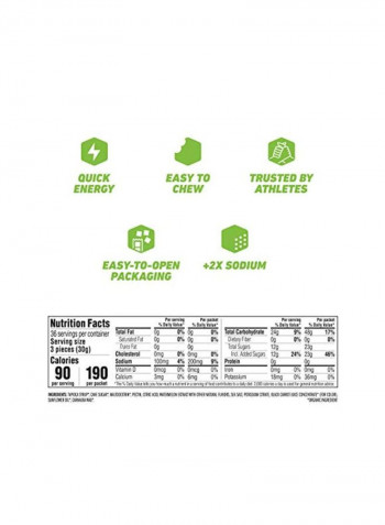 18-Piece Bloks Energy Chews - Salted Watermelon