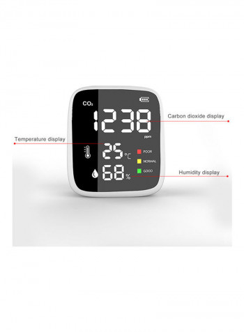 Air Quality Monitor Black/Silver