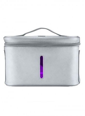 Portable LED Ultraviolet Cleaning Bag Grey 26.5centimeter
