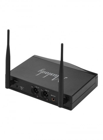 Wireless Microphone System With 2 Handheld Mics And Receiver