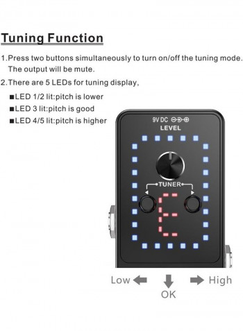 Electric Guitar Looper Effect Pedal