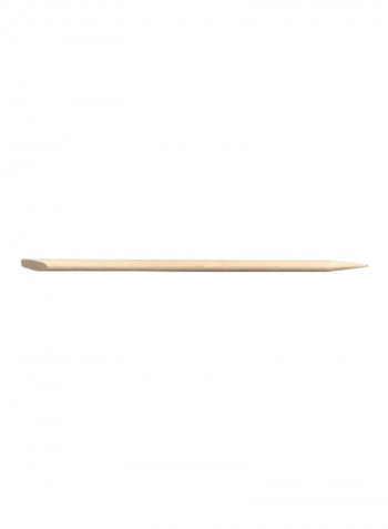 100-Piece Birchwood Cuticle Stick With One End Bevel And One End Point Beige
