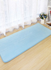 Anti Skidding Thick Bathroom Mat Blue 50x200centimeter