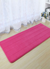 Anti Skidding Thick Bathroom Mat Pink 50x200centimeter
