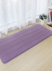 Anti Skidding Thick Bathroom Mat Purple 50x200centimeter