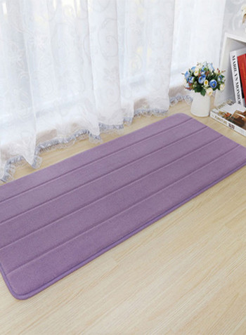 Anti Skidding Thick Bathroom Mat Purple 50x200centimeter