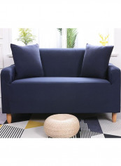 Full Covered Anti-Slip Elastic Sofa Cover Blue 185-230centimeter