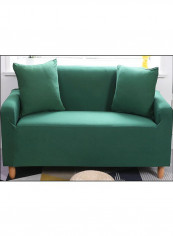 Solid Pattern Full Covered Sofa Slipcover Green reviews Solid Pattern Full Covered Sofa Slipcover Green